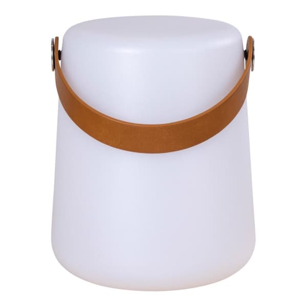 Bristol lampe LED oppladbar hvit.