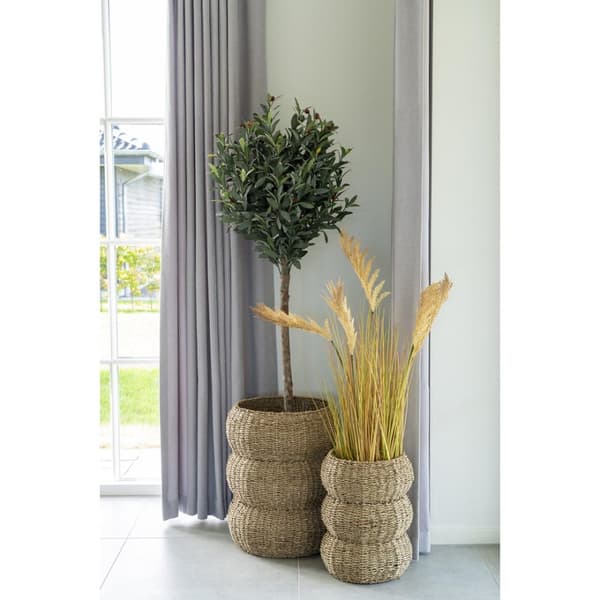 Sarbas korg Ø25/35cm set med 2 natur.