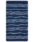 Pikkukuva 4 / 7: Matto sininen/valkoinen polypropeeni 80 x 150 cm raidallinen moderni tyyli