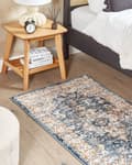 Pikkukuva 2 / 7: Matto beige/sininen polypropeeni polyesteri 80 x 150 cm orientaalinen kuvio vintage-tyyli
