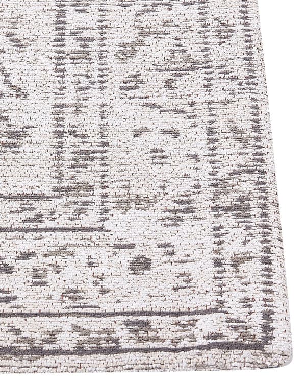 Gångmatta Beige Bomull 80 x 300 cm Hall Kök Lång Matta