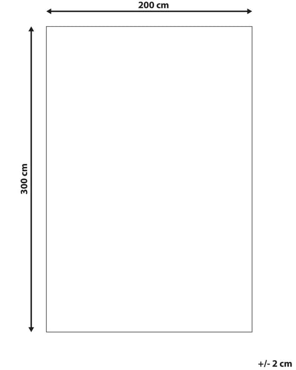 Gulvtæppe Multifarvet Polypropylen 200 x 300 cm Orientalsk Tæppe under Spisebord Vintage Traditionel Fladvævet Plasttæppe til Soveværelse