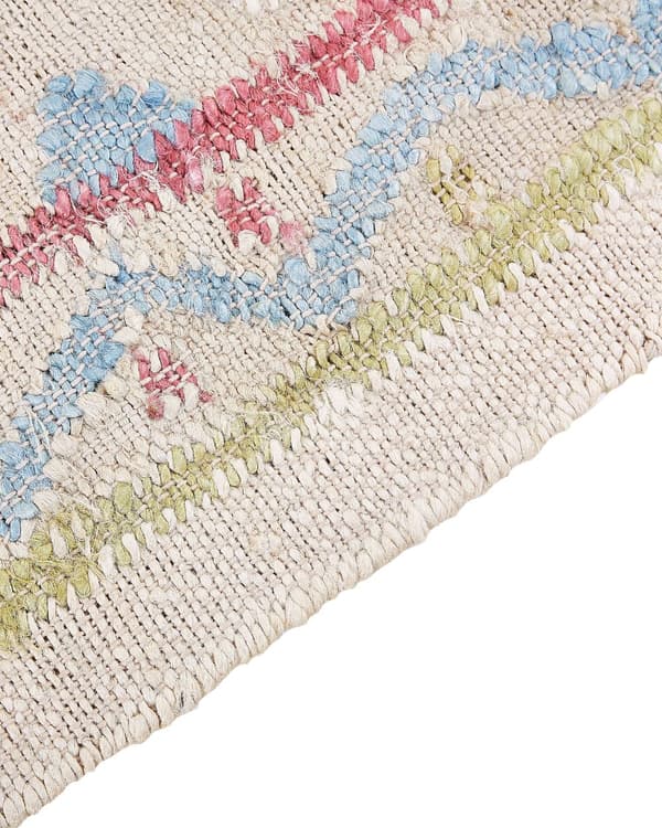 Teppe Flerfarget Jute 140 x 200 cm Rektangulært med dusker Håndvevd Boho Stue Soverom