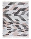 Miniatyrbilde 4 av 7: Teppe Flerfarget Jute 160 x 230 cm Rektangulært med dusker Håndvevd Boho Stue Soverom