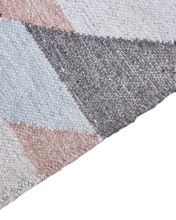 Teppe Flerfarget Jute 160 x 230 cm Rektangulært med dusker Håndvevd Boho Stue Soverom