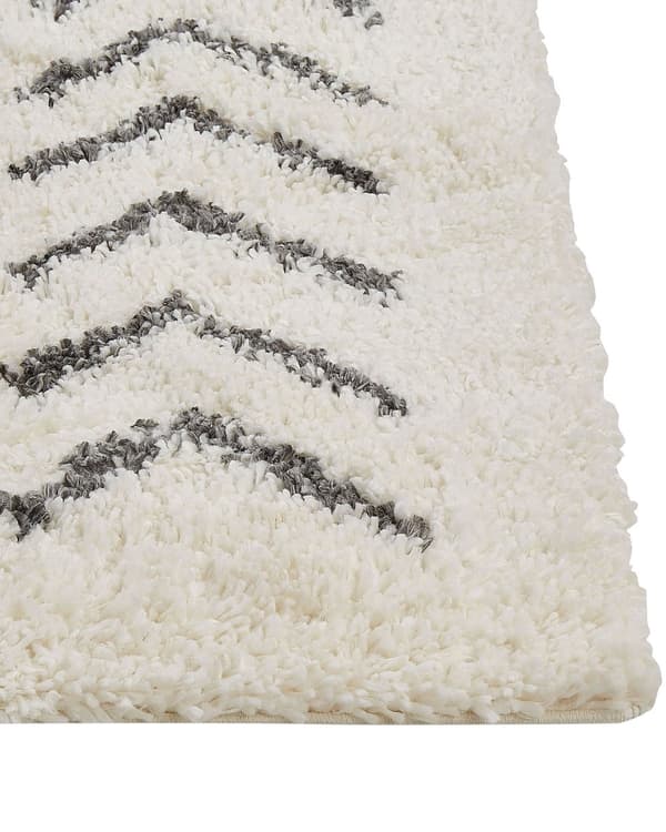 Tæppeløber Grøn Polyester og Bomuld 80 x 300 cm Blød Ryatæppe Luvtæppe Shaggy Tæppeløber til Entre Indendørs Moderne Tilbehør