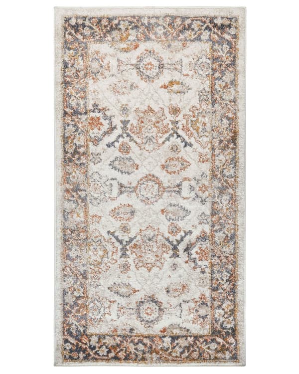 Matto beige 80 x 150 cm orientaalinen kuvio vintage-tyyli