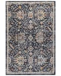 Pikkukuva 4 / 7: Matto sininen/beige 200 x 300 cm orientaalinen kuvio kulunut viimeistely vintage tyyli