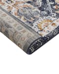 Pikkukuva 7 / 7: Matto sininen/beige 200 x 300 cm orientaalinen kuvio kulunut viimeistely vintage tyyli