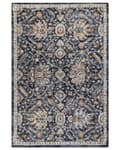 Pikkukuva 1 / 7: Matto sininen/beige 200 x 300 cm orientaalinen kuvio kulunut viimeistely vintage tyyli