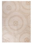 Miniatyrbild 4 av 7: Matta Beige och Vit Jute 160 x 230 cm Rektangulär med Geometriskt Mönster Plattväv Bohemisk Sovrum Vardagsrum