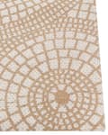 Miniatyrbild 5 av 7: Matta Beige och Vit Jute 160 x 230 cm Rektangulär med Geometriskt Mönster Plattväv Bohemisk Sovrum Vardagsrum