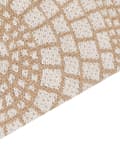 Miniatyrbild 6 av 7: Matta Beige och Vit Jute 160 x 230 cm Rektangulär med Geometriskt Mönster Plattväv Bohemisk Sovrum Vardagsrum