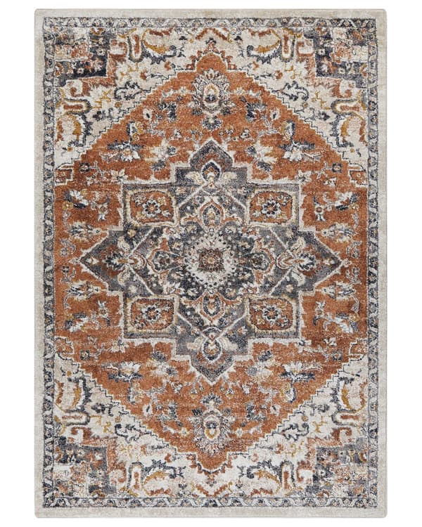 Gulvtæppe Multifarvet Polypropylen 160 x 230 cm Blød Orientalsk Tæppe Vintage Design Løs Luvtæppe under Sofabord og Soveværelse