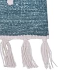 Miniatyrbilde 6 av 6: Gulvteppe Grå Polyester 80 x 150 cm Rektangulær Abstrakt mønster med dusker Boho Innendørs Utendørs
