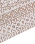 Miniatyrbilde 6 av 7: Gulvteppe Beige Hvit Jute 80 x 150 cm Moderne Geometrisk mønster Myk Hjemmeinnredning