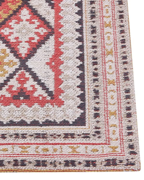 Gulvteppe Flerfarget Bomull 80 x 150 cm Moderne Geometrisk mønster Myk Hjemmeinnredning