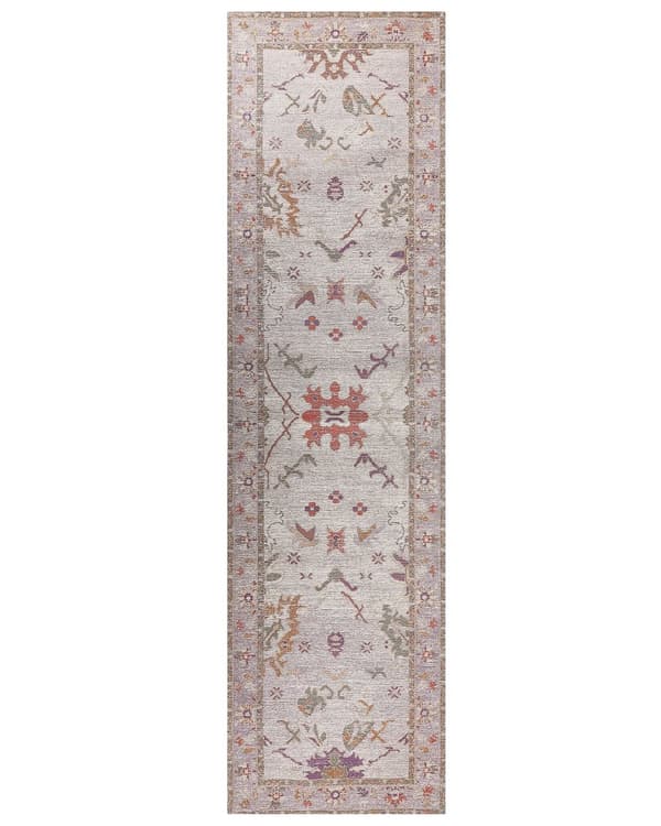Løperteppe Beige Bomull 80 x 300 cm Gang Kjøkken Langt teppe