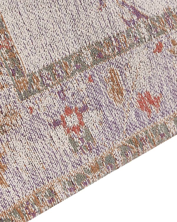 Løperteppe Beige Bomull 80 x 300 cm Gang Kjøkken Langt teppe