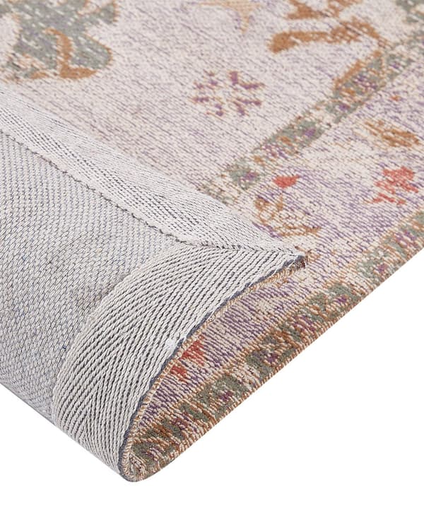 Løperteppe Beige Bomull 80 x 300 cm Gang Kjøkken Langt teppe