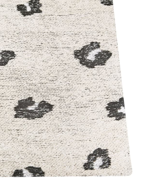 Teppe Beige Bomull 160 x 230 cm Dyremotiv Prikkete mønster Moderne Dekorativt Tilbehør Innredning Stue Soverom