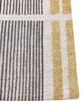 Miniatyrbilde 4 av 6: Teppe Gulvteppe Gul Svart Bomull 80 x 150 cm Flatvevd Jacquard Vevd Stripete mønster Boho Stue Soverom