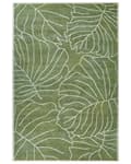 Miniatyrbilde 4 av 7: Teppe Grønn Bomull 200 x 300 cm Bladmotiv Monstera Moderne Dekorativt Tilbehør Innredning Stue Soverom