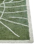 Miniatyrbilde 5 av 7: Teppe Grønn Bomull 200 x 300 cm Bladmotiv Monstera Moderne Dekorativt Tilbehør Innredning Stue Soverom