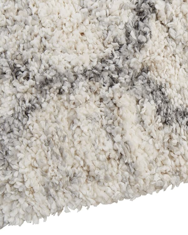 Teppe Beige Hvit 80 x 150 cm Lurvet Rektangulært Geometrisk mønster Boho Tradisjonell stil Stue Soverom