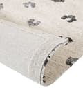 Miniatyrbilde 6 av 6: Teppe Beige Bomull 80 x 150 cm Dyremotiv Prikkete mønster Moderne Dekorativt Tilbehør Innredning Stue Soverom