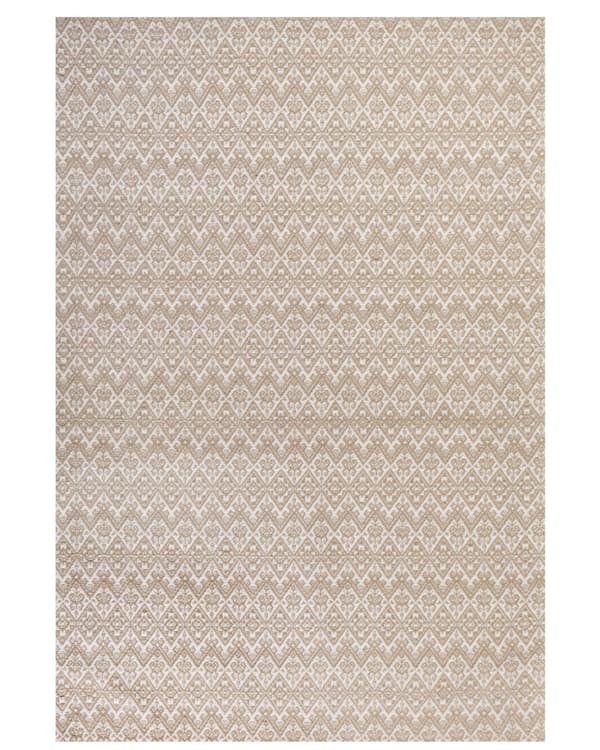 Teppe Beige Jute 200 x 300 cm Flatvevd Geometrisk mønster Boho Stue Soverom