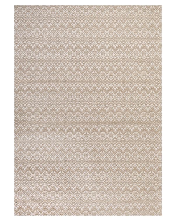 Teppe Beige Jute 160 x 230 cm Flatvevd Geometrisk mønster Boho Stue Soverom