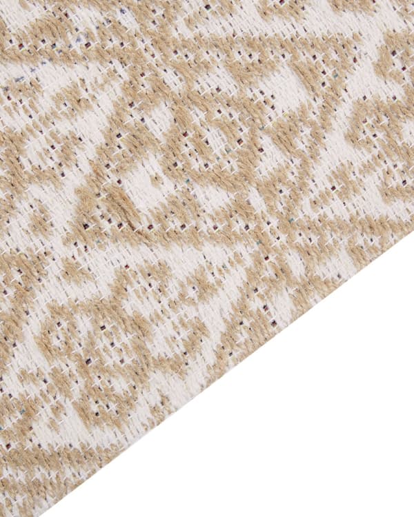 Teppe Beige Jute 160 x 230 cm Flatvevd Geometrisk mønster Boho Stue Soverom