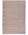 Miniatyrbilde 4 av 8: Gulvteppe Rosa og Beige Bomull Jute 160 x 230 cm Geometrisk Mønster Rustikk Boho