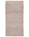 Miniatyrbilde 5 av 8: Gulvteppe Rosa og Beige Bomull Jute 80 x 150 cm Geometrisk Mønster Rustikk Boho