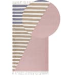 Miniatyrbilde 1 av 7: Gulvteppe Flerfarget Jute 80 x 150 cm Rektangulært Håndvevd med Dusker Moderne Design