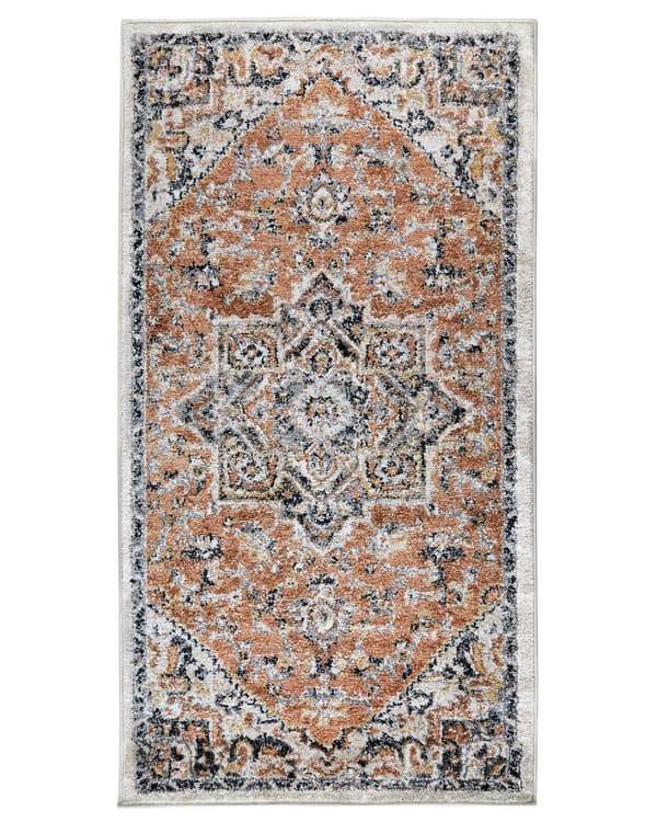 Matta Beige 80 x 150 cm Orientalisk Sliten Vardagsrum Sovrum