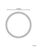 Miniatyrbilde 3 av 6: Teppe Grå Off White Ull Polyester ø 140 cm Håndvevd Dusker Geometrisk mønster Tilbehør Dekorasjon Stue Soverom