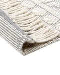 Pikkukuva 6 / 6: Matto beige harmaa 160 x 230 cm villa polyesteri puuvilla geometrinen kuvio hapsut suorakulmio