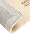 Miniatyrbillede 6 af 6: Gabbeh Tæppe Beige Uld 160 x 230 cm Blomster Dyremønster Håndtuftet Stue Soveværelse Traditionel Boho Stil