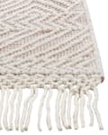 Miniatyrbillede 4 af 6: Gulvtæppe Beige Brun Uld 160 x 230 cm Fladvævet Uldtæppe Moderne Design Luv Tæppe under Sofabord til Værelse Indretning