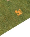 Miniatyrbillede 6 af 7: Gabbeh Tæppe Grøn Uld 200 x 300 cm håndtuftet westernmotiv Rustikt moderne design