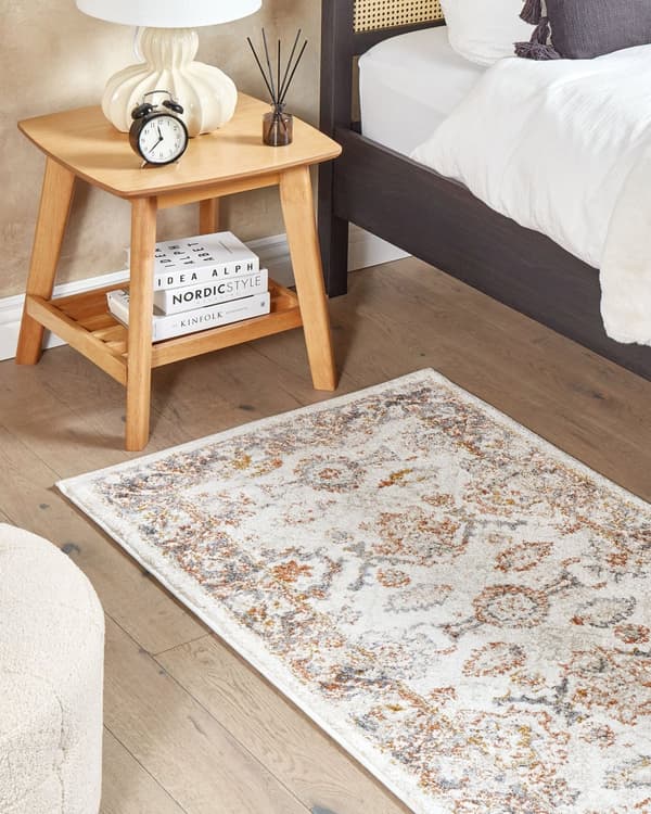 Gulvteppe Beige 80 x 150 cm Oriental Distressed Stue Soverom