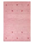 Miniatyrbilde 4 av 7: Ull gulvteppe rosa 140 x 200 cm Gabbeh håndtuftet westernmotiv rustikk moderne design