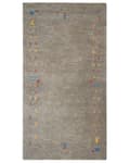 Miniatyrbild 4 av 7: Gabbeh Matta 80 x 150 cm Rektangulär Flerfärgad Geometriskt Mönster Handtuftad Bohemisk Stil Vardagsrum Sovrum Barnrum