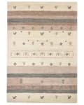 Miniatyrbilde 4 av 7: Teppe Beige og Brun Ull 160 x 230 cm Gabbeh Rektangulært Geometrisk Mønster Hånd Tufted Boho Stil Stue Soverom Barnerom