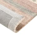 Miniatyrbilde 7 av 7: Teppe Beige og Brun Ull 160 x 230 cm Gabbeh Rektangulært Geometrisk Mønster Hånd Tufted Boho Stil Stue Soverom Barnerom
