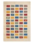 Miniatyrbilde 4 av 7: Gulvteppe Teppe Flerfarget Ull 140 x 200 cm Gabbeh Rustikk mønster Tykk Luv