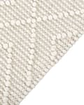 Miniatyrbild 5 av 6: Matta Beige Ull 160 x 230 cm med Tofsar Handvävd Vardagsrum Sovrum Bohemisk Modern