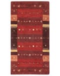 Miniatyrbild 4 av 7: Gabbeh Matta Röd Ull 80 x 150 cm Tjock Tät Lugg Traditionellt Rustikt Mönster Stuga Bondgård Stil